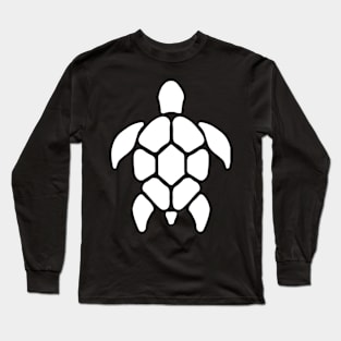 white sea turtle Long Sleeve T-Shirt